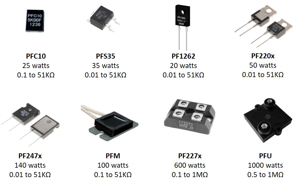 PF series power film resistors