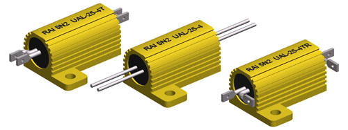 1X UAL25-150RJ 150 Ohms 5% 25W Series UAL Resistors Wirewound  Aluminum Housed 